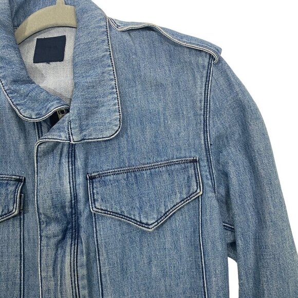 RTA Nicolas long line Utility Jacket 100% cotton raw hem long line S - Picture 7 of 14